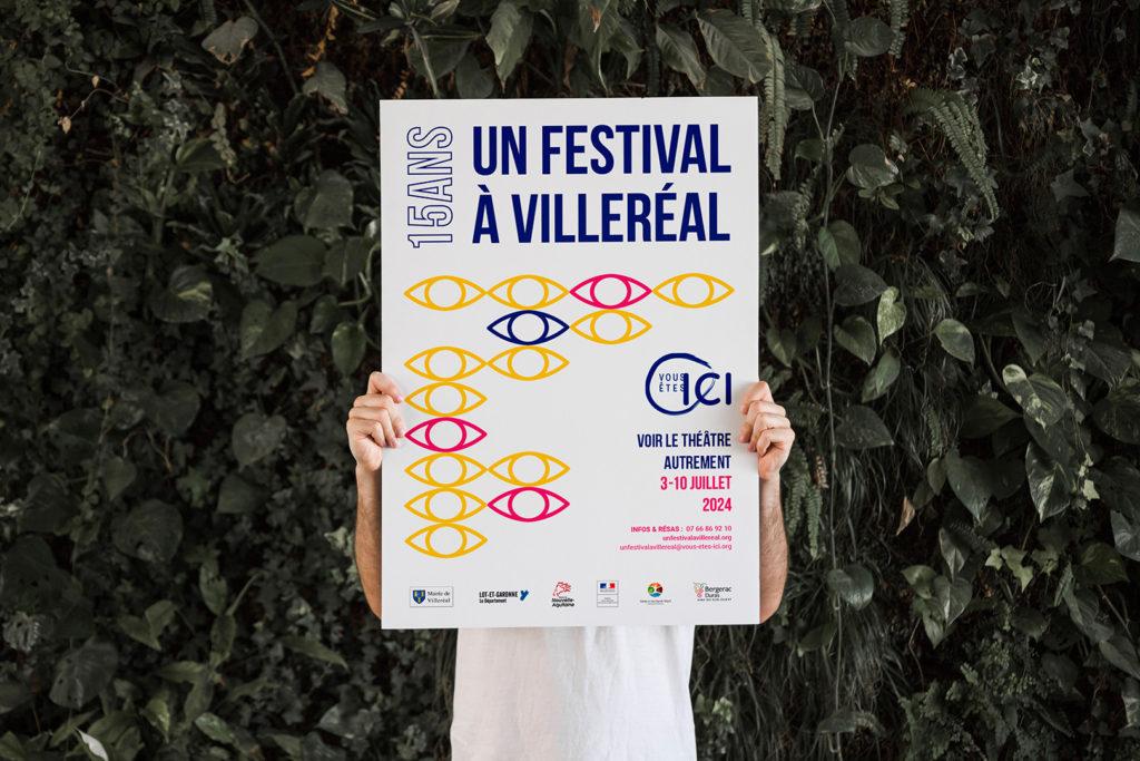 Conception d'affiche d'un festival à villeréal édition 2024