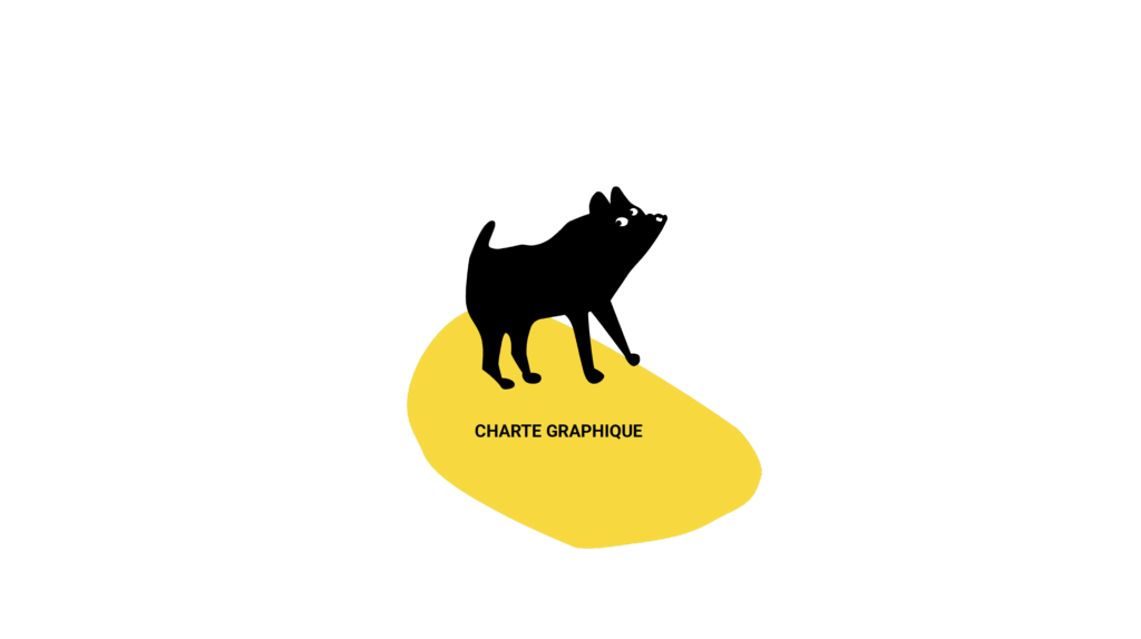 identité chien caillou charte graphique logo